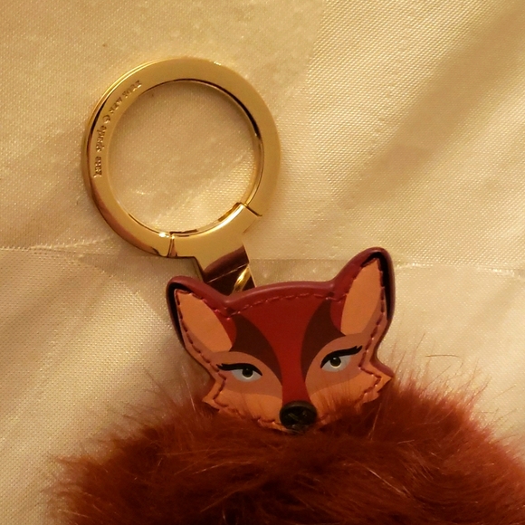 🦊 Kate Spade So Foxy Fox Pouf keyfob Keychai - Picture 2 of 4